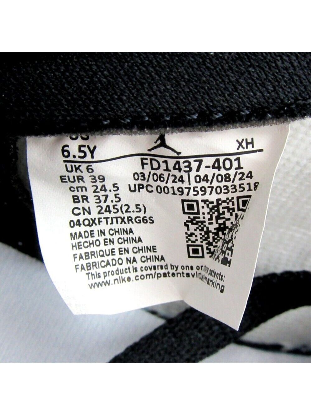 Air Jordan 1 Retro High OG "Midnight Navy" Sneakers GS Size 6.5Y NEW - Picture 11 of 14
